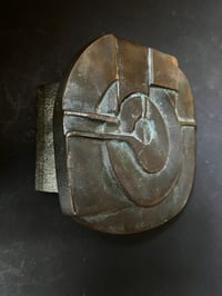 Image 10 of Bronze Push-Pull Handle with Abstract Pattern European 20th Century