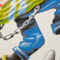 Image 2 of "FLATTONATOR" A3 riso print
