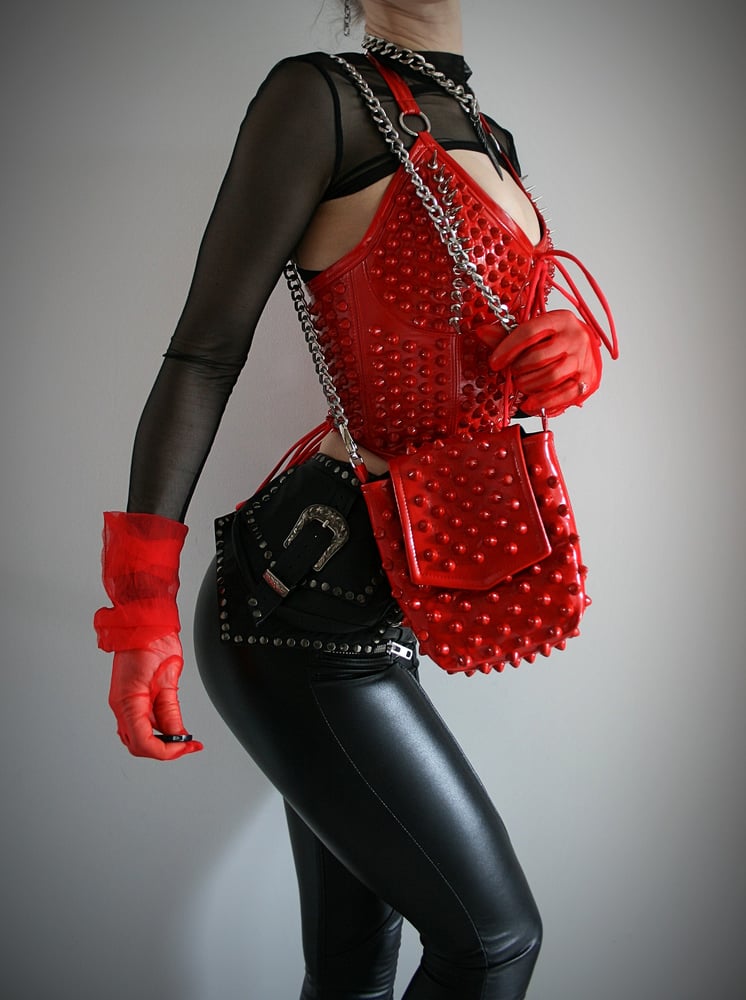 Image of RED HELL PURSE BAG