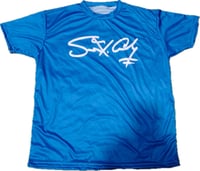 Image 1 of BLUE "SIGNATURE" DRY-FIT SHIRT 