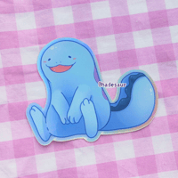 Image of Quagsire & Wooper Shiny Holographic Glitter Stickers