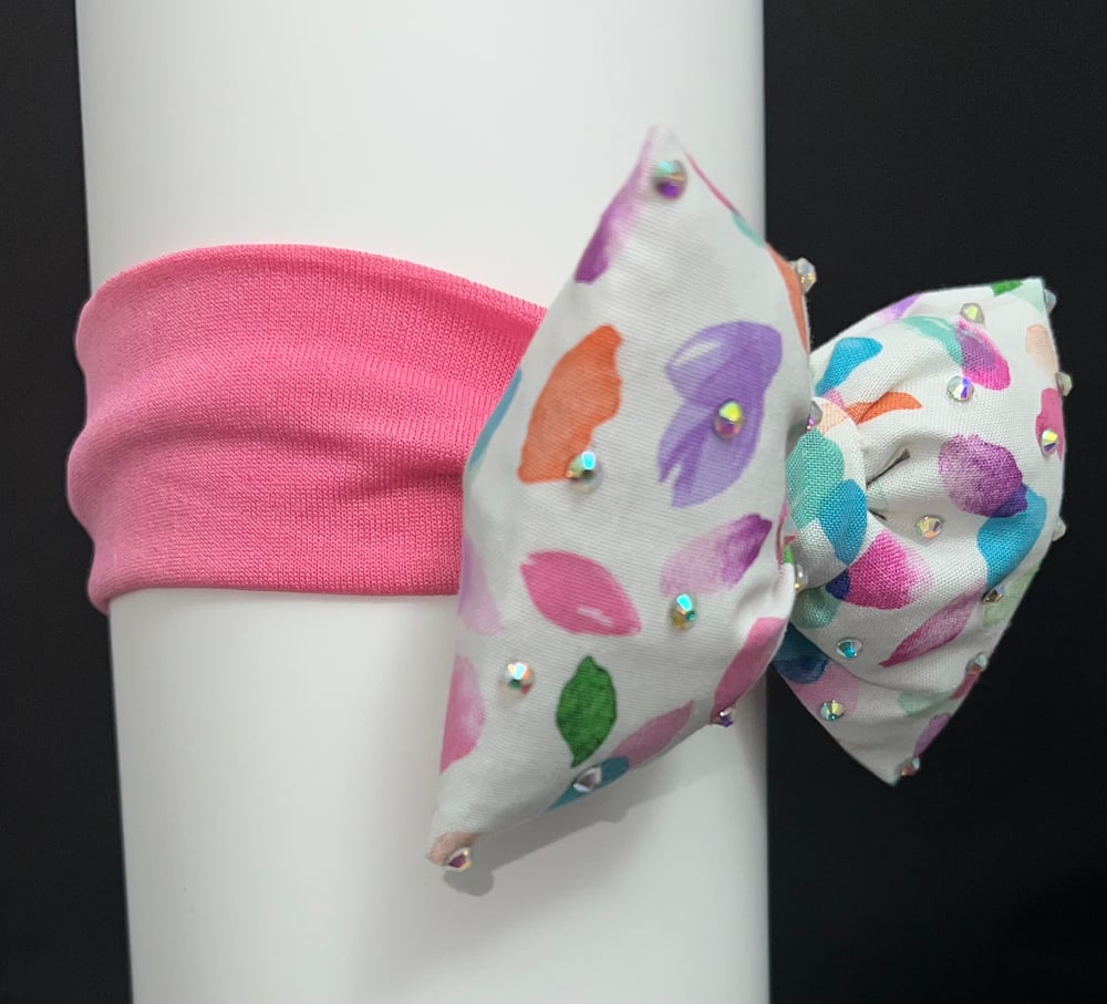 Image of PUFFIE BOW/ Spring Pink