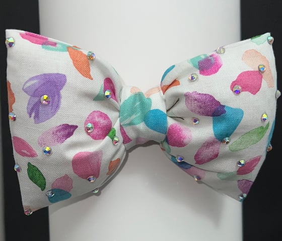 Image of PUFFIE BOW/ Spring Pink