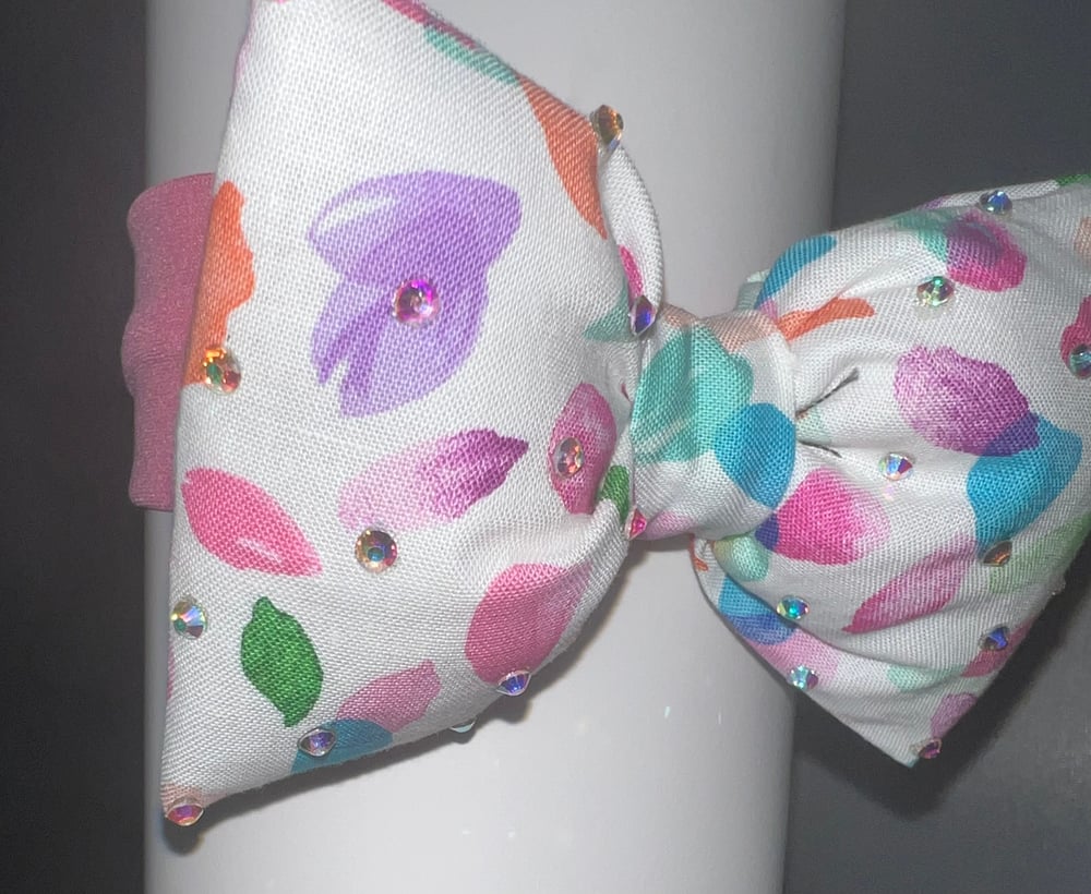 Image of PUFFIE BOW/ Spring Pink