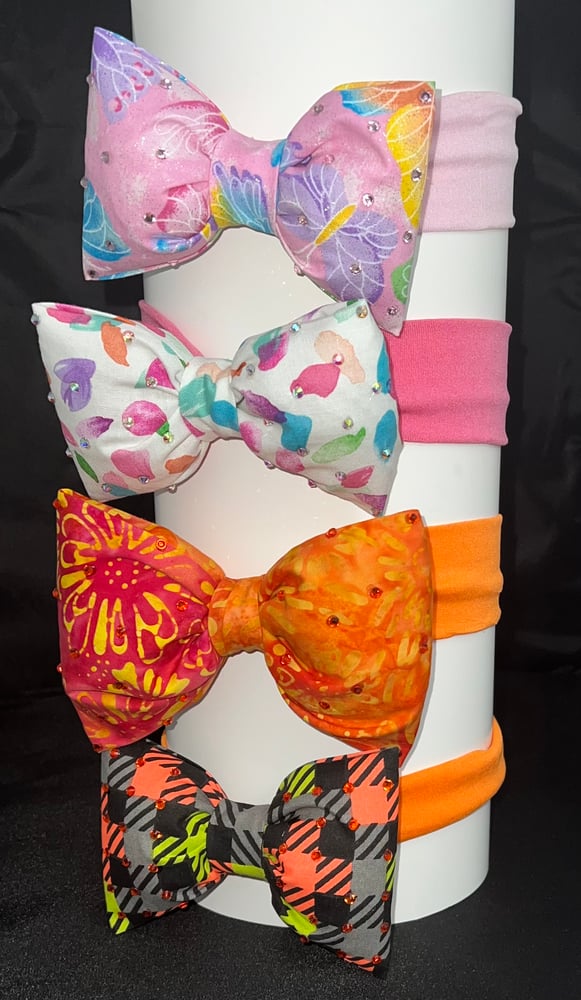 Image of PUFFIE BOW/ Spring Pink