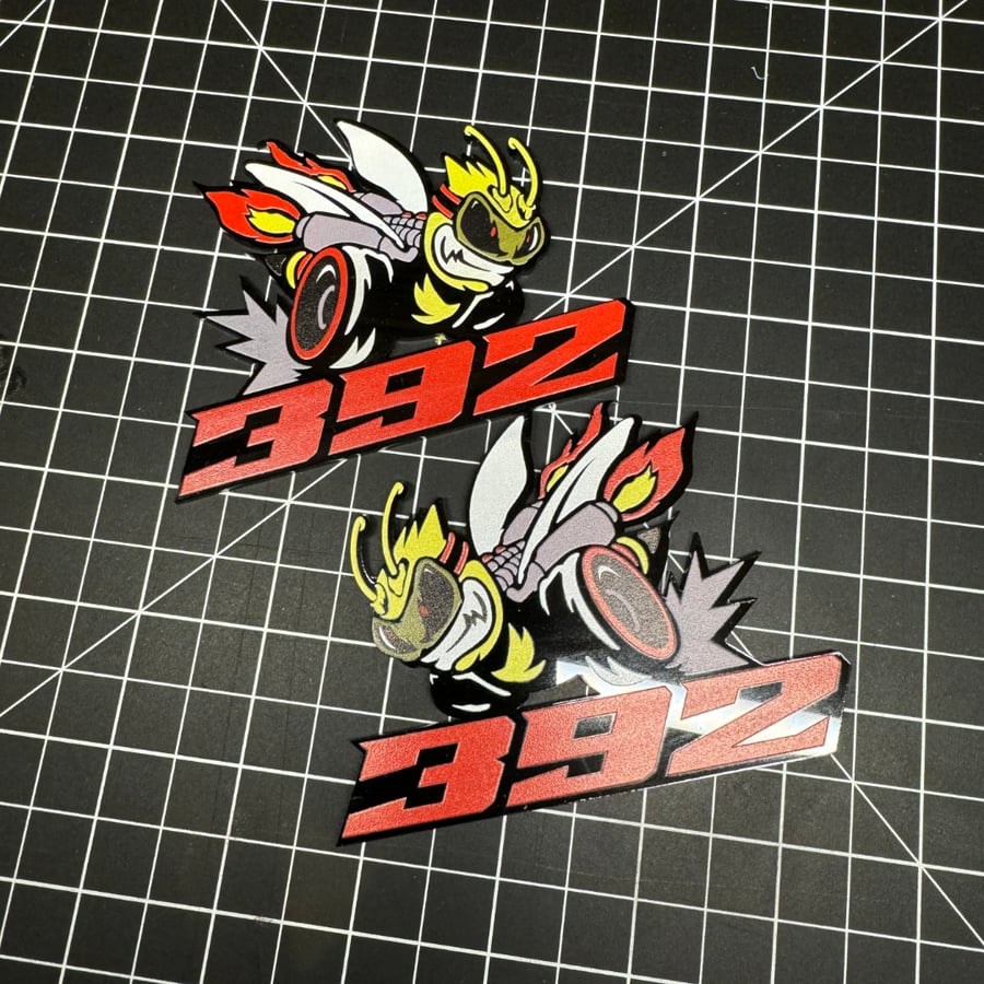 Image of Demon Bee 392 Fender Badges