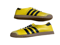 Image 1 of adidas Kopenhagen Yellow and Black Leather Trainers Size 8 