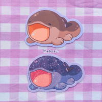 Image of Clodsire Shiny Glossy Holographic Vinyl Sticker