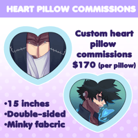 Image 1 of Custom Heart Pillow Commissions (Round 5)