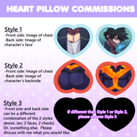 Image 2 of Custom Heart Pillow Commissions (Round 4)