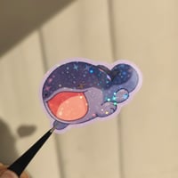 Image of Clodsire Shiny Glossy Holographic Vinyl Sticker