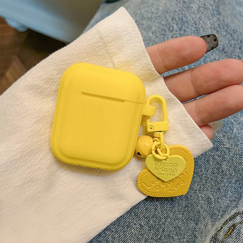 Love Pendant Waterproof Earphone Case For AirPods 1 2 3 Pro Wireless Headphone Cover Transparent 