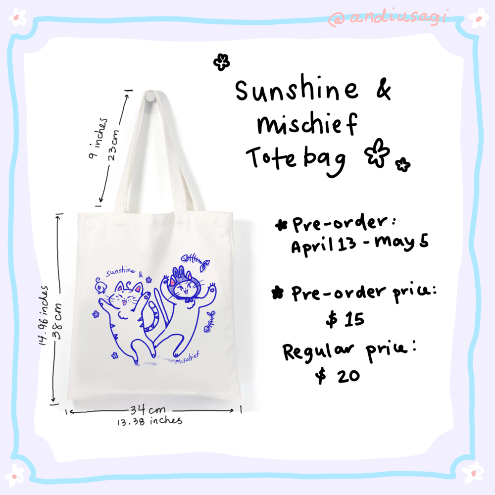 Image of Sunshine and Mischief Tote Bag