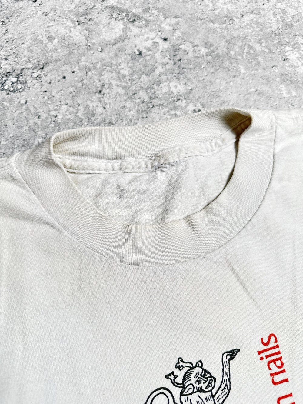 Nine Inch Nails 1995 ‘Devil’ White T-Shirt