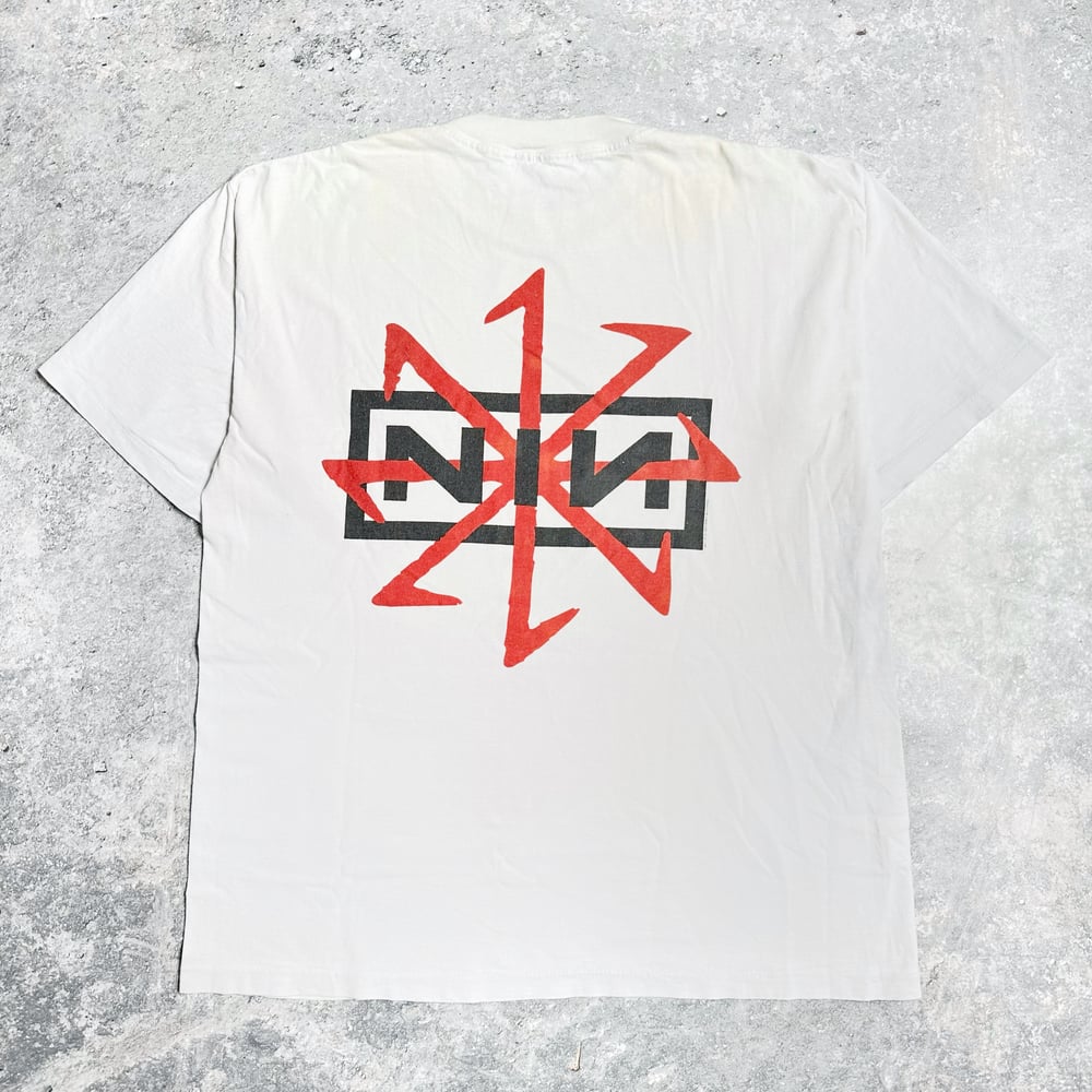 Nine Inch Nails 1995 ‘Devil’ White T-Shirt
