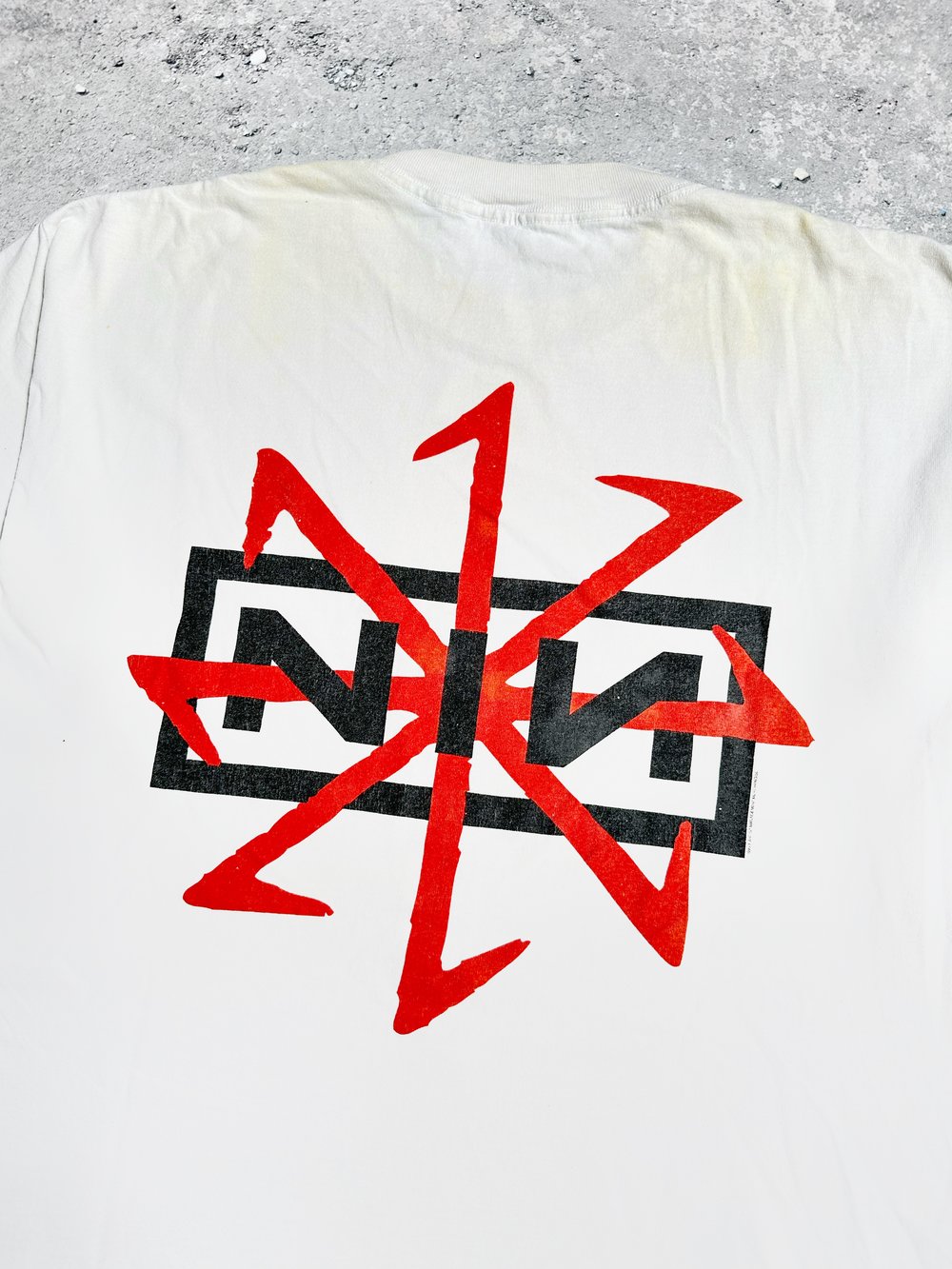 Nine Inch Nails 1995 ‘Devil’ White T-Shirt