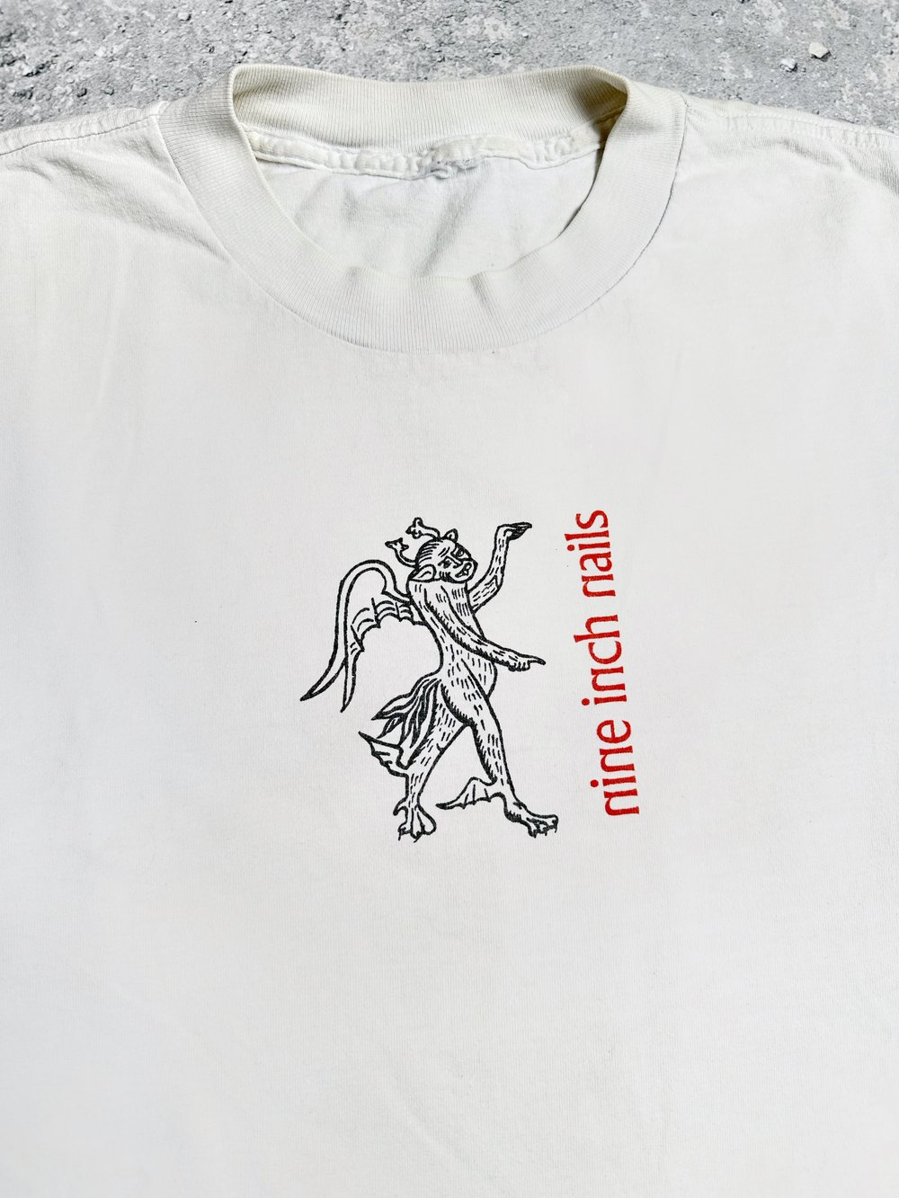 Nine Inch Nails 1995 ‘Devil’ White T-Shirt