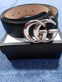 Image 2 of Gucci Belt GG  Black