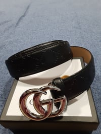 Image 3 of Gucci Belt GG  Black