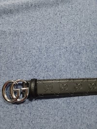 Image 8 of Gucci Belt GG  Black