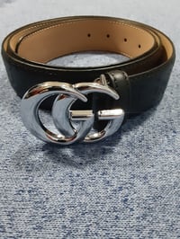 Image 6 of Gucci Belt GG  Black