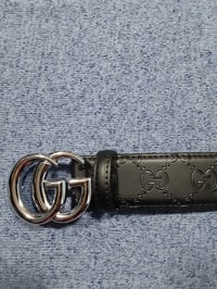 Image 7 of Gucci Belt GG  Black