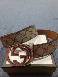 Image 2 of Gucci Belt Brown/Silver