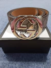 Image 1 of Gucci Belt Brown/Silver