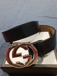 Image 2 of Gucci Belt Black&Silver 2023