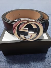 Image 1 of Gucci Belt Black&Silver 2023