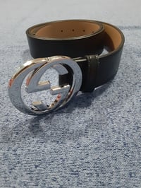 Image 4 of Gucci Belt Black&Silver 2023