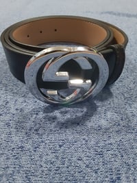 Image 5 of Gucci Belt Black&Silver 2023