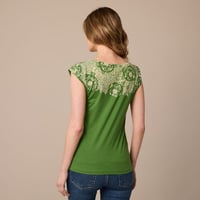 Image 2 of GreenFloral Bamboo T