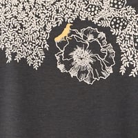 Image 3 of GreyFloral Bamboo T