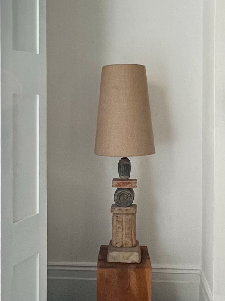 Image of Bernard Rooke Ceramic Table Totem Lamp