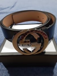 Image 1 of Gucci Belt Black GG