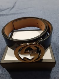 Image 3 of Gucci Belt Black GG