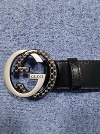 Image 7 of Gucci Belt Black GG