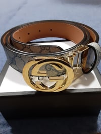 Image 1 of Gucci Belt With Gold Buckle