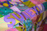 Image 2 of African Fabric Detail Patchwork Blanket
