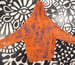 Image of Size Large Orange Train Car Guice Monsters Hoodie