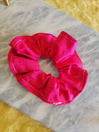 Image 1 of Pink doodles scrunchie
