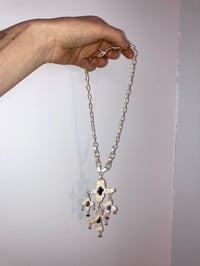 Image 3 of flower cross necklace 