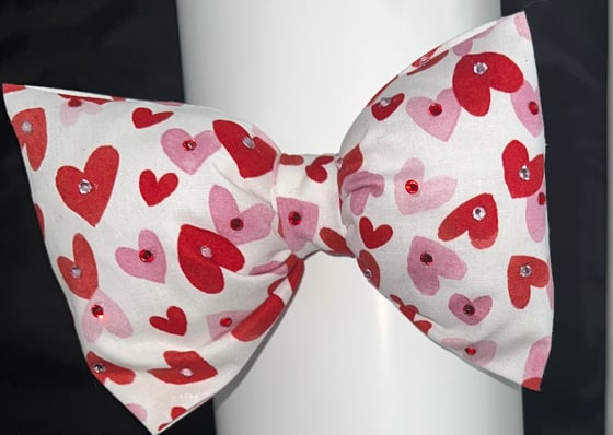 Image of PUFFIE BOW/Lot of Hearts Headband 