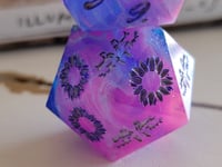 Image 5 of Death blooms 30mm oversized d20/ death save d20