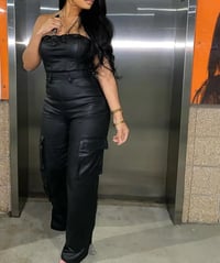 Image 2 of Leather Jumpsuit 