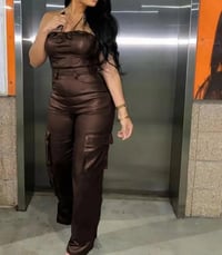 Image 4 of Leather Jumpsuit 