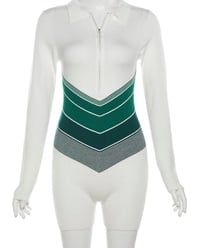 Women's Short Long Sleeve Jumpsuit 