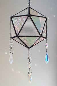 Image 2 of Stained Glass 'ODESZA' / Icosahedron Mobile