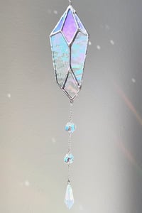 Image 1 of Stained Glass Crystal Shard Mobile